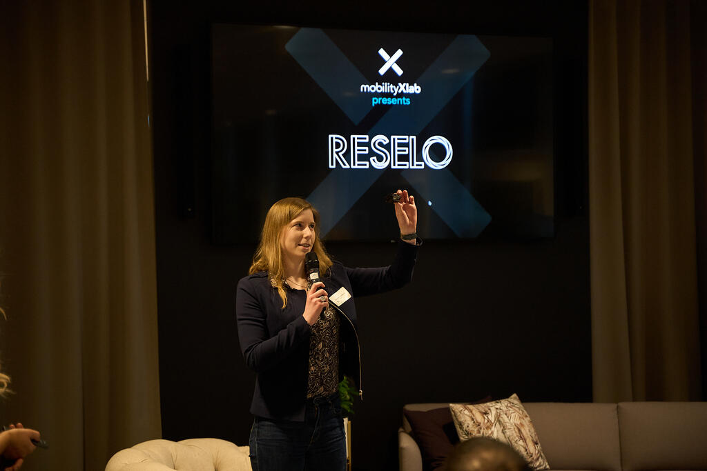 Josefin Larsson, CTO at Reselo, presents at MobilityXlab